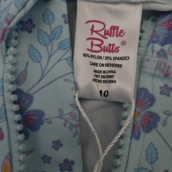 Ruffel Butt's Size 10 girls Rash Guard 2 piece bathing suite - Picture 11 of 11
